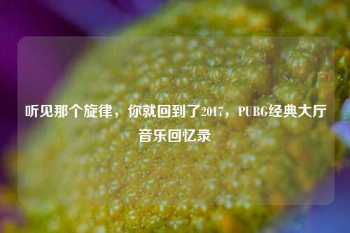 听见那个旋律，你就回到了2017，PUBG经典大厅音乐回忆录