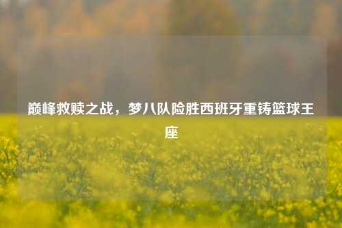 巅峰救赎之战，梦八队险胜西班牙重铸篮球王座
