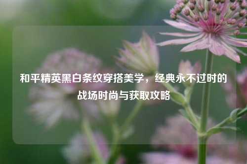 和平精英黑白条纹穿搭美学，经典永不过时的战场时尚与获取攻略