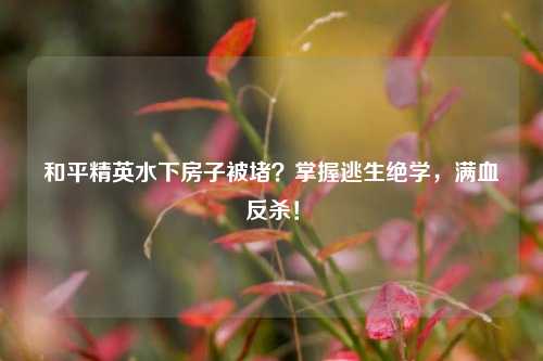 和平精英水下房子被堵？掌握逃生绝学，满血反杀！