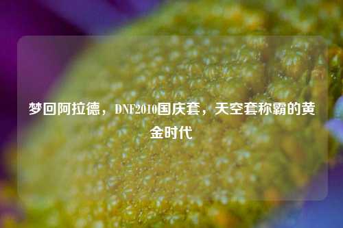 梦回阿拉德，DNF2010国庆套，天空套称霸的黄金时代