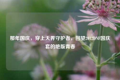 那年国庆，穿上天界守护者，回望2012DNF国庆套的绝版青春