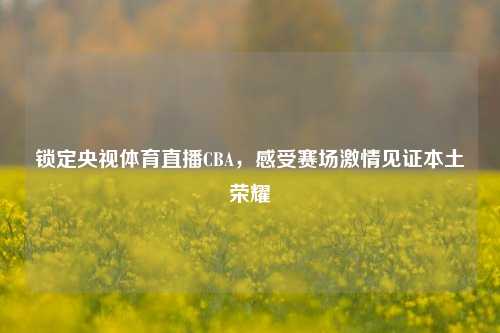 锁定央视体育直播CBA，感受赛场激情见证本土荣耀