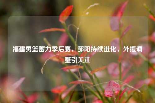 福建男篮蓄力季后赛,邹阳持续进化,外援调整引关注
