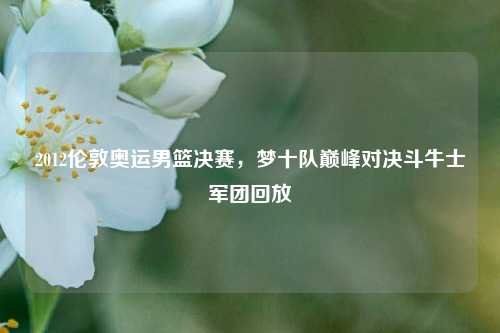 2012伦敦奥运男篮决赛,梦十队巅峰对决斗牛士军团回放