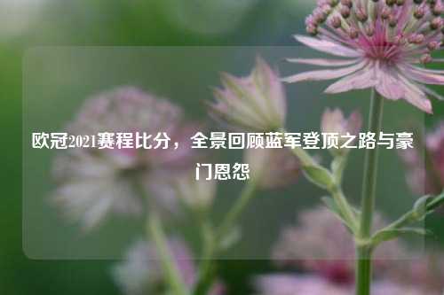 欧冠2021赛程比分,全景回顾蓝军登顶之路与豪门恩怨
