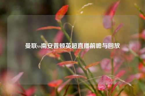 曼联vs南安普顿英超直播前瞻与回放
