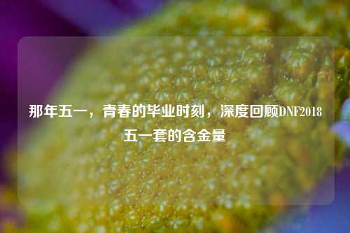 那年五一，青春的毕业时刻，深度回顾DNF2018五一套的含金量