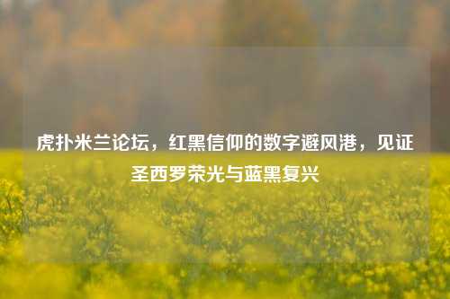 虎扑米兰论坛,红黑信仰的数字避风港,见证圣西罗荣光与蓝黑复兴