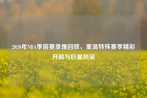 2020年NBA季前赛录像回放,重温特殊赛季精彩开局与巨星风采