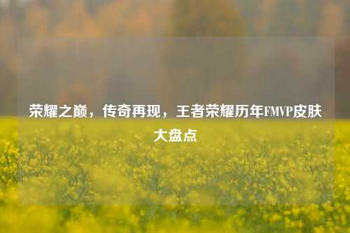 荣耀之巅，传奇再现，王者荣耀历年FMVP皮肤大盘点