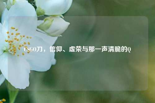 CSGO刀,信仰、虚荣与那一声清脆的Q