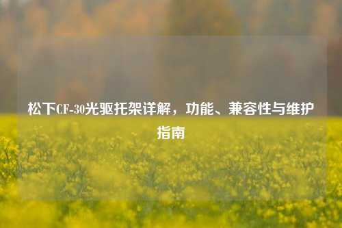 松下CF-30光驱托架详解,功能、兼容性与维护指南