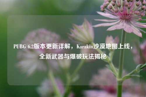 PUBG 6.2版本更新详解，Karakin沙漠地图上线，全新武器与爆破玩法揭秘