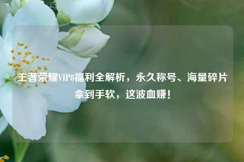 王者荣耀VIP8福利全解析，永久称号、海量碎片拿到手软，这波血赚！