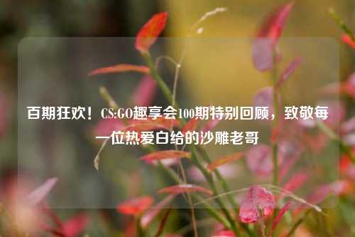 百期狂欢！CS:GO趣享会100期特别回顾，致敬每一位热爱白给的沙雕老哥